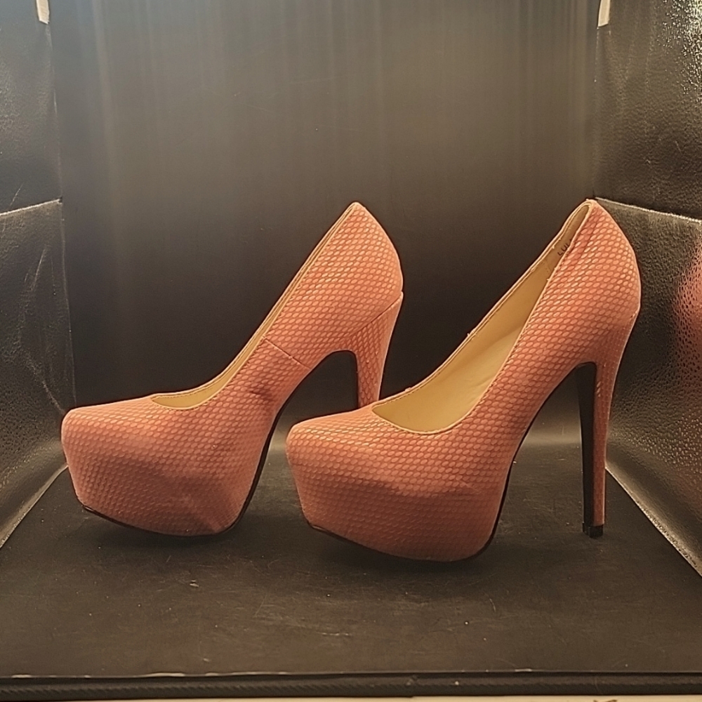Lollicouture Platform 2 toned Pink Stiletto Heels Exotic Dancer Size 6